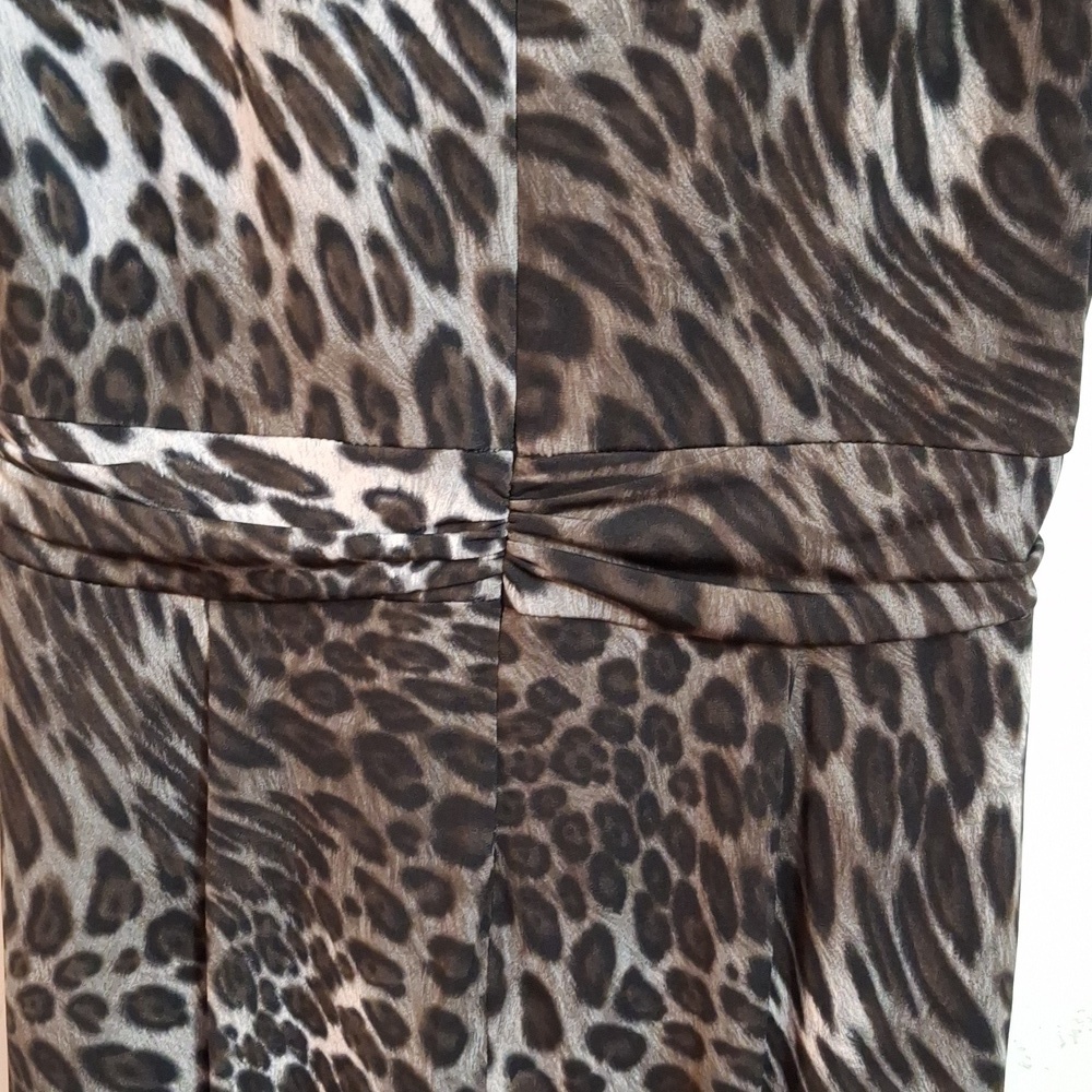 Enfocus Studio Animal print jumpsuit.Sz.100 Black Green - Picture 9 of 14